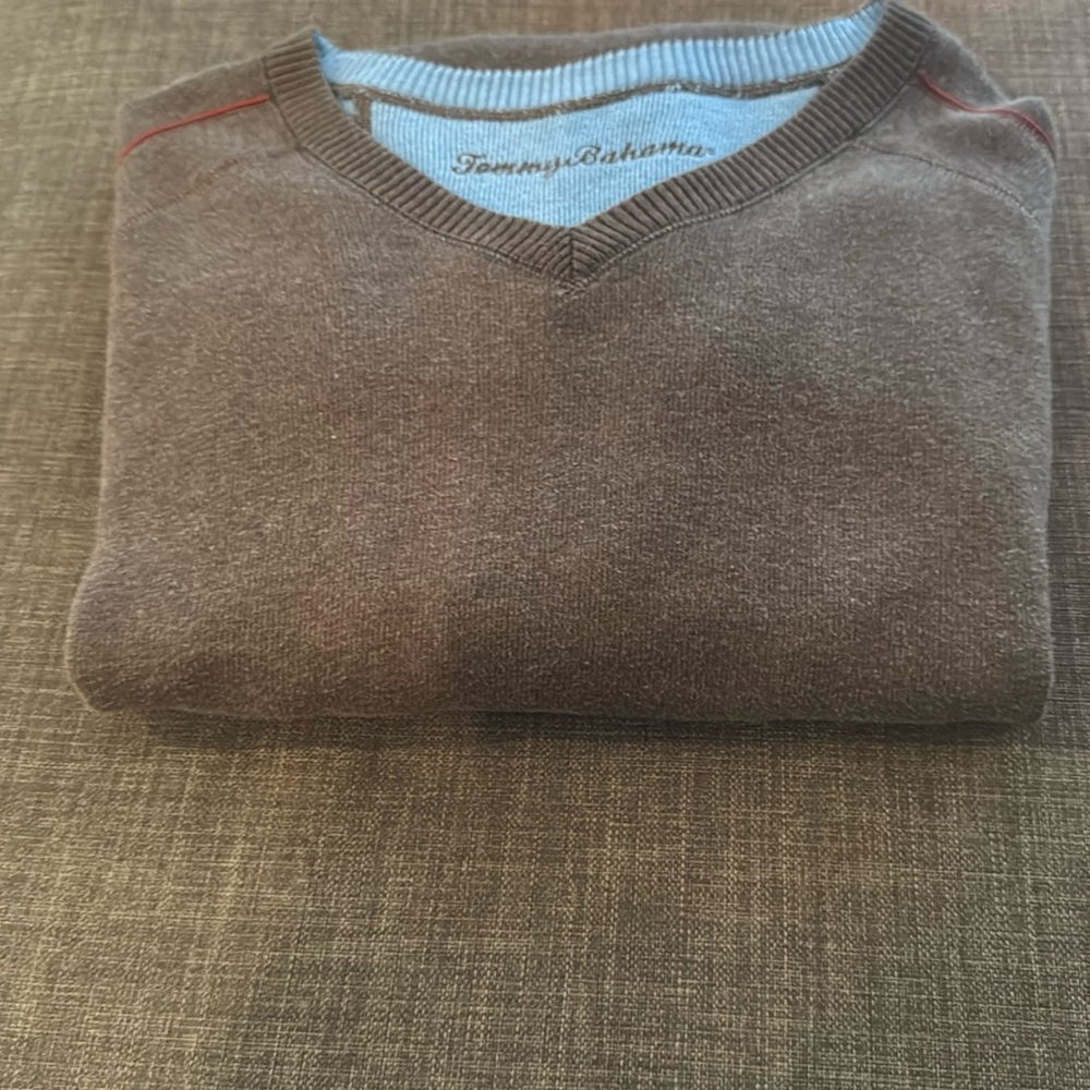 Tommy Bahama Crew Sweater Reversible Size XL Preowned